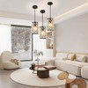 Biewalk Black Pendant Light Fixtures Modern Black Pendant Lighting Crystal