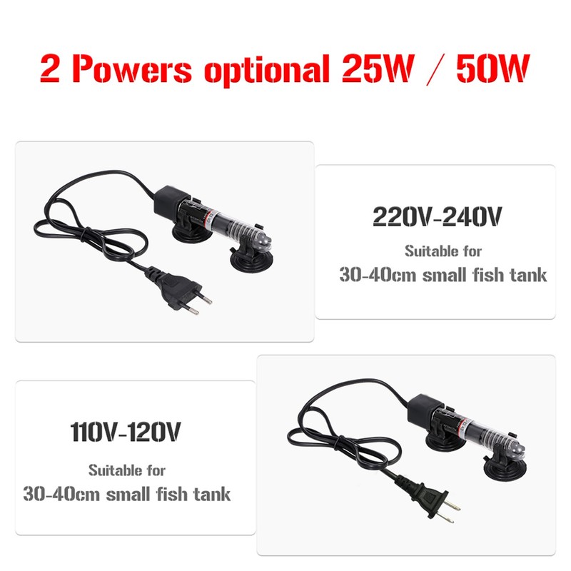 Mini Aquarium Heater Submersible Auto Thermostat Heater Fish Tank Water