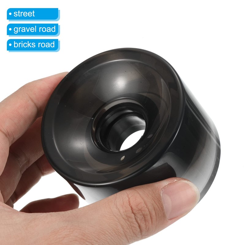 PATIKIL 70mm 78A Longboard Wheel Soft, 4 Pack Cruiser Wheels