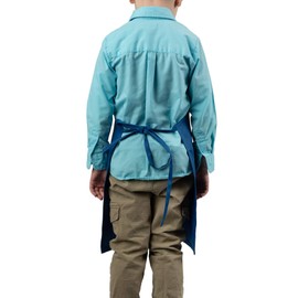 KNG Kids Cooking Apron for Girls and Boys Medium, Royal Blue