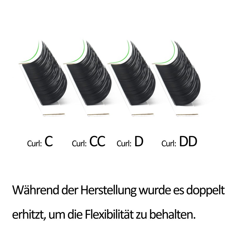 Flat Lashes 0.15, 0.20, Ellipse Flat Lashes, C, CC, D,