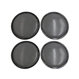 uxcell 4pcs 8'' Black Metal Car Speaker Subwoofer Mesh Cover Protective Grill Replacement