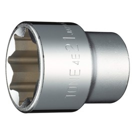 TONE Socket (8 Angle) 4E-21 Insertion Angle 0.5 inch (12.7 mm) (1/2 inch), Double Side Width 0.8 inch (21 mm)