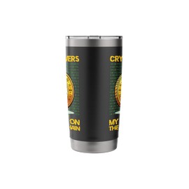 Crypto Lovers My Luck Is On The Blockchain Stainless Steel Insulated Tumbler