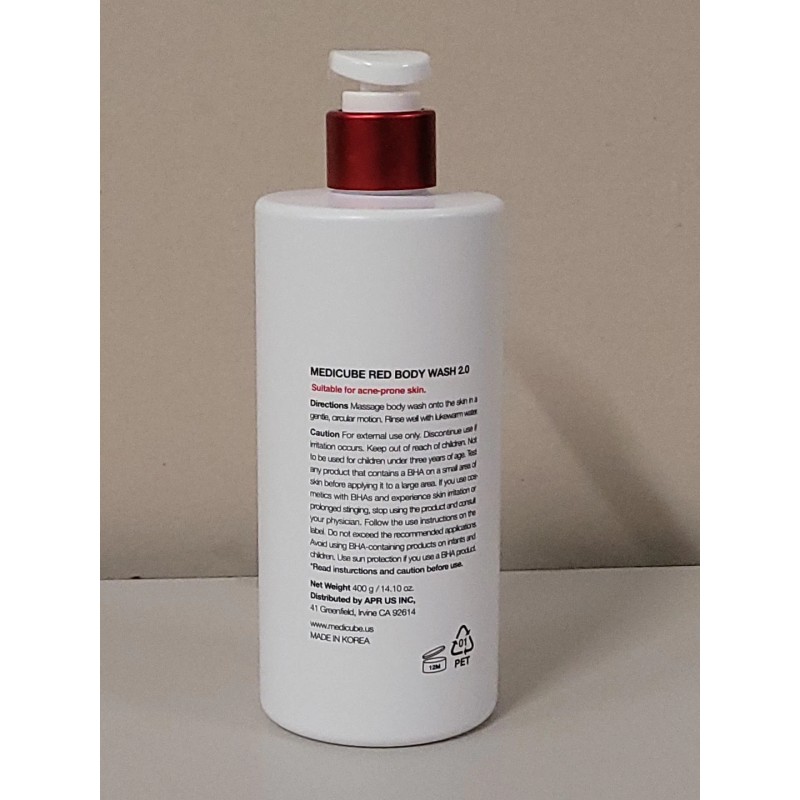 medicube Red Acne Body Wash 14.10 Fl.oz I Low pH