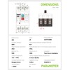DIHOOL Industrial Miniature Circuit Breaker 3 Pole 60 Amp 277/480V