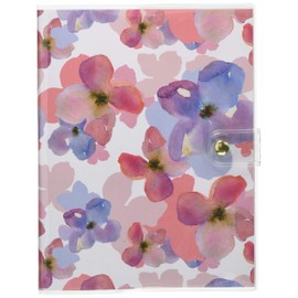 ナカバヤシ カバーポケットアルバム L判40枚収納 パープルフラワー アカ-PVL-401-3