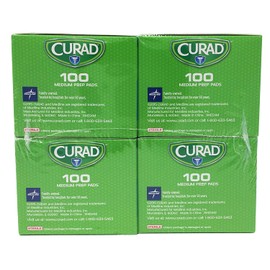 Curad Alcohol Prep Pads , Thick Alcohol Swabs (Pack of 400)