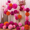 Xiksxitn Paper Honeycomb Balls Decorations - 12 Pack Hanging Tissue