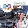 Rankomu Refrigerant Manifold Gauge Set, 3-Hose AC Charging Kit with