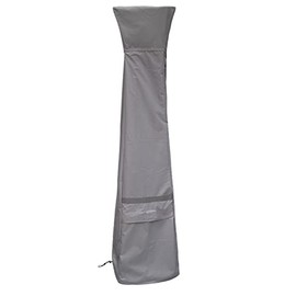 PATIOASIS Ouside Heater Cover Waterproof, Standing Patio Heater Covers with Zipper 89 inch High Waterproof UV-Resistant 600D Ripproof Fire Sense Outdoor Heater Cover