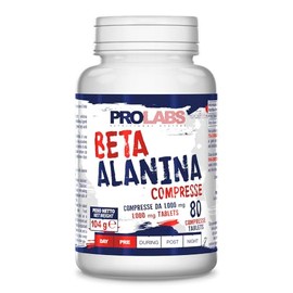 PROLABS BETA-ALANINA compresse da 1000 mg – Beta Alanina Pura ad Alto Dosaggio | Resistenza Muscolare e Performance | Supporto Allenamenti Intensivi | Qualità e Purezza Elevata | 80 compresse
