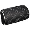 Clazzio 09EOA0003K Quilted Neck Pad with Black Leather and White