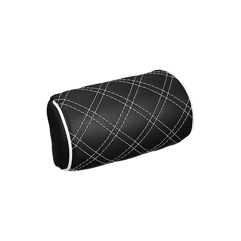 Clazzio 09EOA0003K Quilted Neck Pad with Black Leather and White