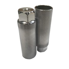 Bicycle Hub Step Peg BMX [Set of 2] Silver