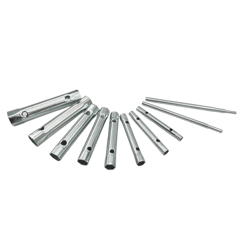 LADEPROS Tubular Socket Spanner Set 8 Pieces 6-22 mm Double-Sided