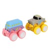 4pcs Pull Back Car Toys Cartoon Q Version Alloy Vehicle