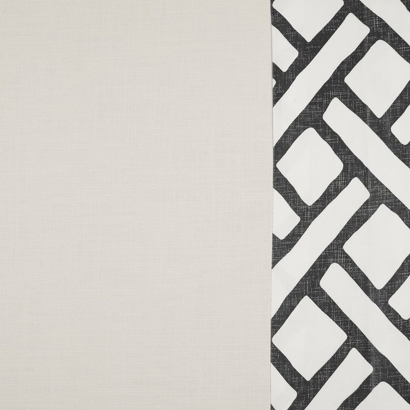 HPD Half Price Drapes Bordered Solid Cotton Curtains for Bedroom