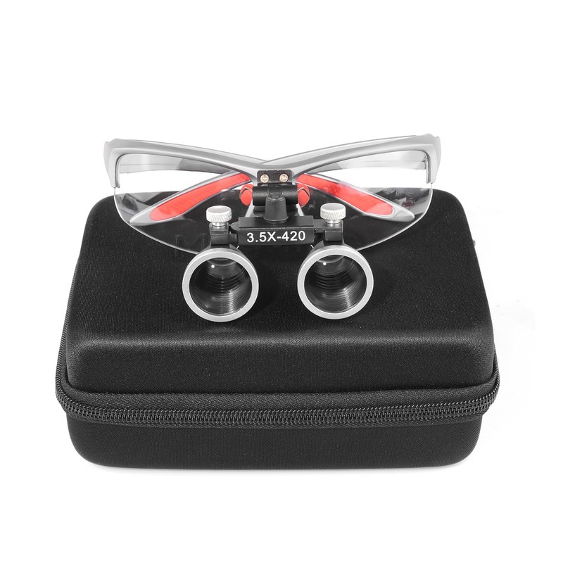 Kurtvenid 3.5x Magnifier 3.5X Binocular Magnifier Dual Use Adjustable Interpupillary