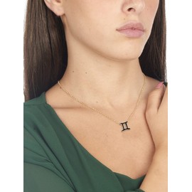 Gold Zodiac Necklace for Women Zodiac Sign Pendant Necklace 12 Constellation Necklace for Women Men