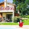 Shyyween Spring Porch Goose Outfits 23 Inch Lady Goose Robe