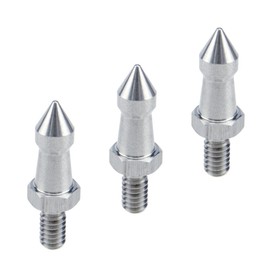 MY MIRONEY 3PCS Stainless Steel Camera Tripod Spikes 1/4" Tripod Feet Screw Adapter for Monopod Tripod