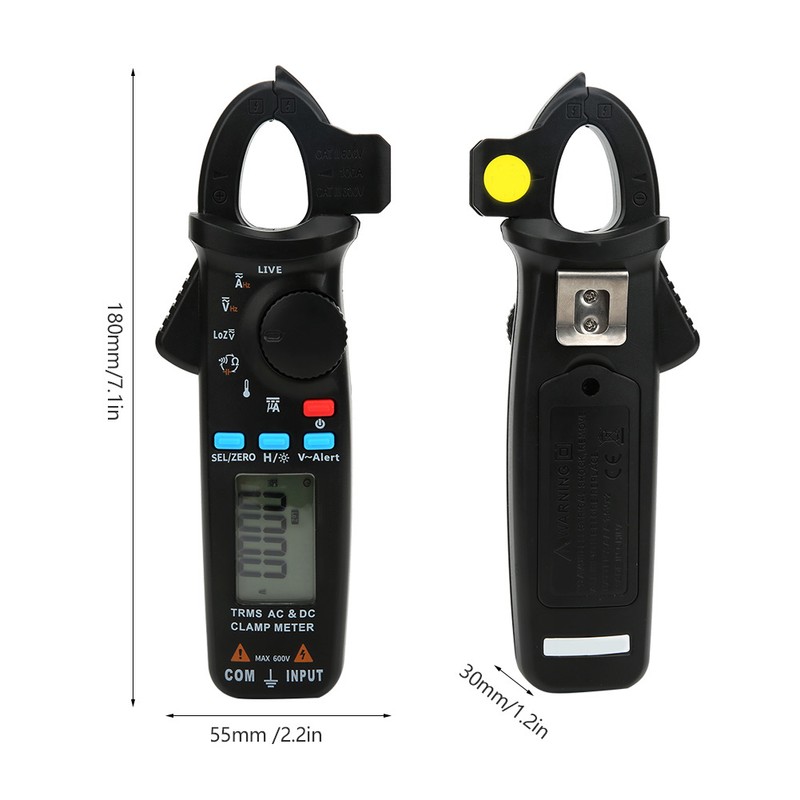 ACM91 True RMS Digital AC/DC Current Clamp Meter Multimeter for