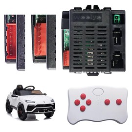 JRRXM 12Volt Weelye RX23 RX18 RX43 2.4G Bluetooth Receiver Control Box Speed Controller Circuit Board Conversion Kit for Power Wheels Upgrade,Kids Ride On Toys Car Replacement Parts Accessories