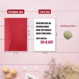 FSSDAS Funny First Time Mothers Day Card for New Mom with Envelope, Happy 1st Mother’s Day Cards Gifts for Daughter Daughter-in-Law Granddaughter Sister Niece Friend