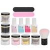 Nail Dipping Powder Set Nail Art Powder Top Base Coat