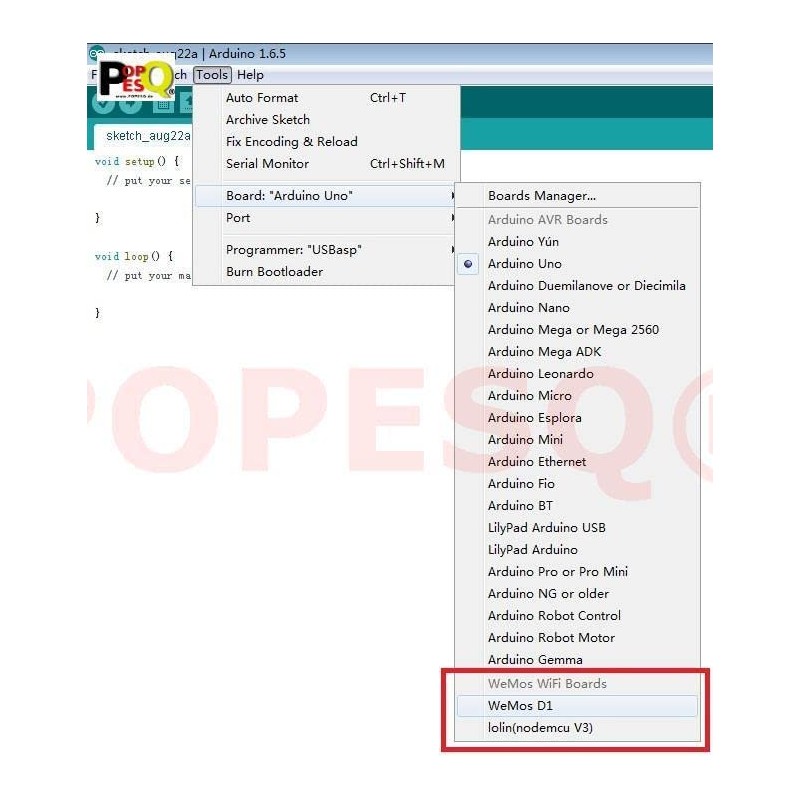 POPESQ® 1 x ESP8266 Board Arduino Uno Style #A4770