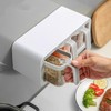 Seasoning Box Wall Mount Multi Grid Seasoning Storage Container Kitchen