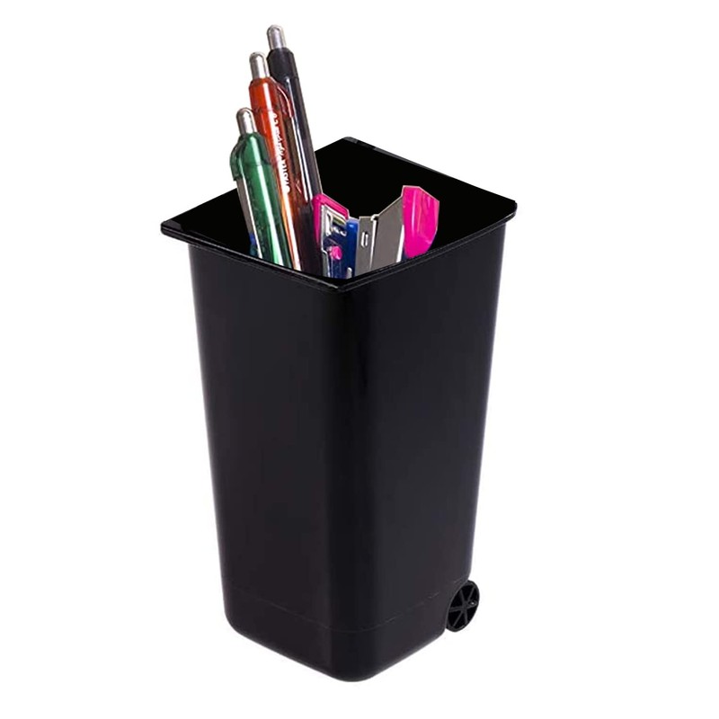 TAIANJI Pack of 2 Mini Plastic Table Rubbish Bin with