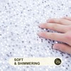 SquarePie Pack of 2 White Sequin Velvet Pillow Covers 18x18