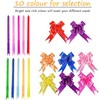DARENYI 100 Pcs Pull Bows,10 Colors Present Basket Pull Bows