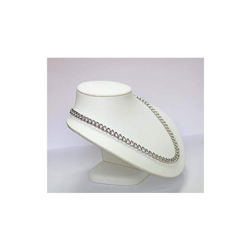 New Germanium Curb Necklace (Silver)