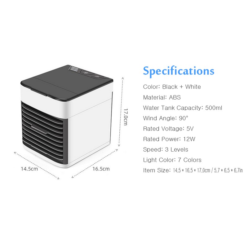 Portable Air Conditioner Personal Desktop Air Cooler Humidifier Air Purification