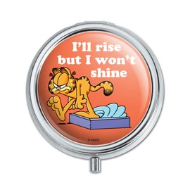Garfield I'll Rise but I Won't Shine Pill Case Trinket Gift Box