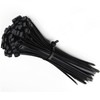 8 inch Cable Ties, 4.8mm x 200mm, 100 Pack Black