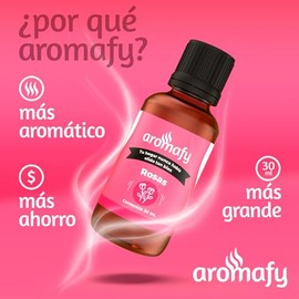 AROMAFY Kit de 3 Esencias para difusor y Aromaterapia (Rosas, Coco, Jazmin 3 x 30 ML) 90 mL