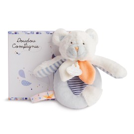 Doudou et Compagnie DC2960 Les Gommettes Bear Rattle