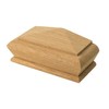 Solid Oak Pyramid Style Stair Newel Caps Rebate to fit
