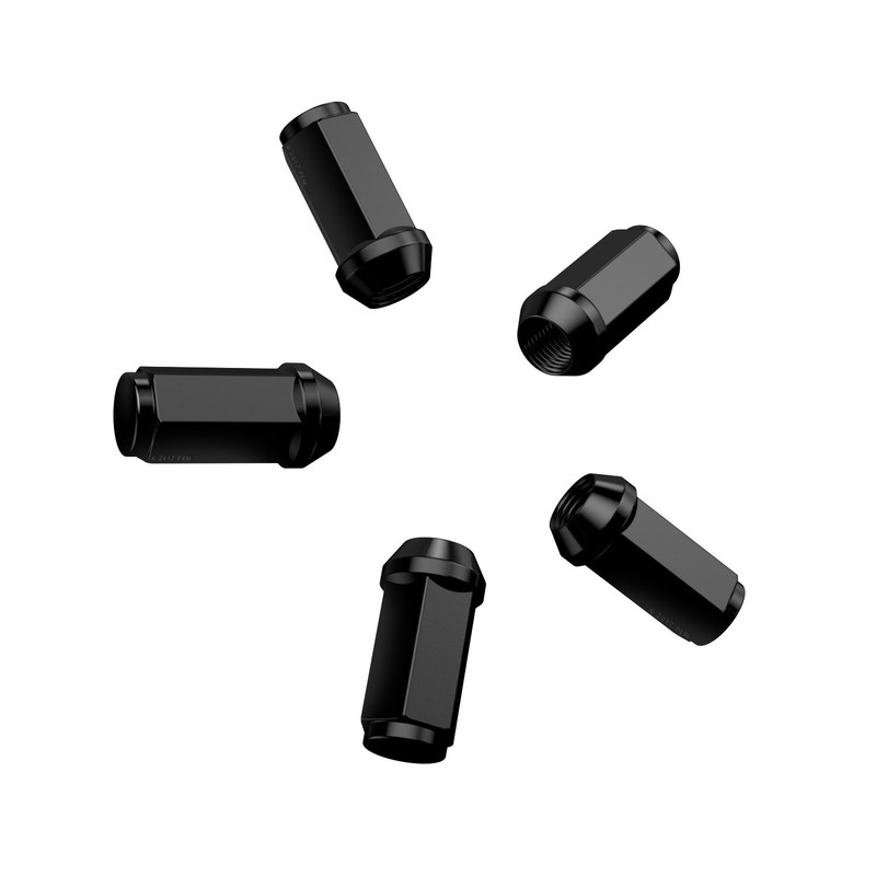20pcs Black Bulge Lug Nuts - 9/16-18 Thread Size -