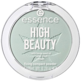 essence High Beauty Fixing Compact Powder, Green, for Combination Skin, Matte, Matte, Natural, Vegan, Nanoparticles Free, Alcohol Free (8 g)