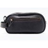 Premium Leather Men's Toiletry Travel Bag - Dopp Kit, Makeup