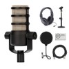 Rode PodMic Dynamic Podcasting Microphone Bundle with Mic Table Stand