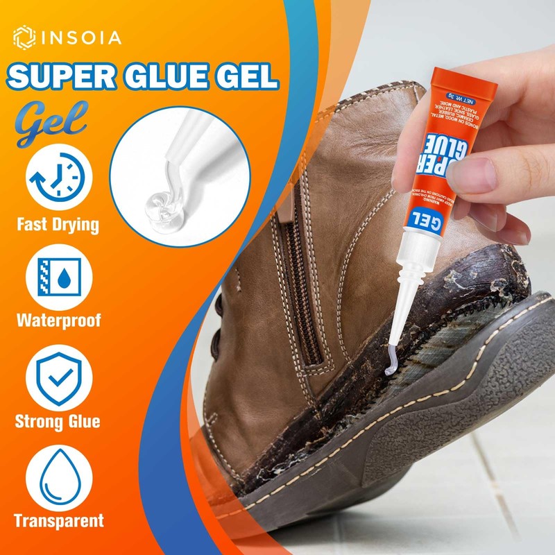 Super Glue Gel Clear Non-Drip, 24 X 3g All Purpose