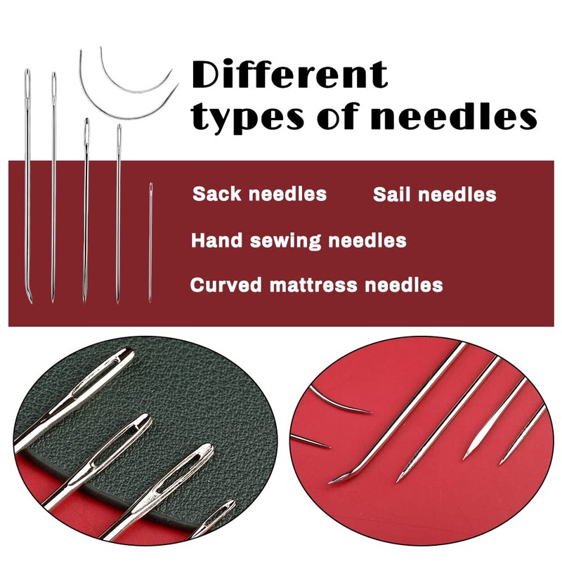 Ftyiwu Waxed Thread, Upholstery Needle and Thread 32 Yards with