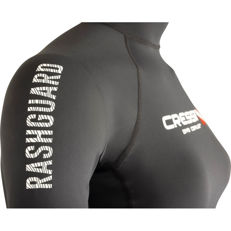 Cressi Women's Lady Black Dive Center Rash Guard Woman Long