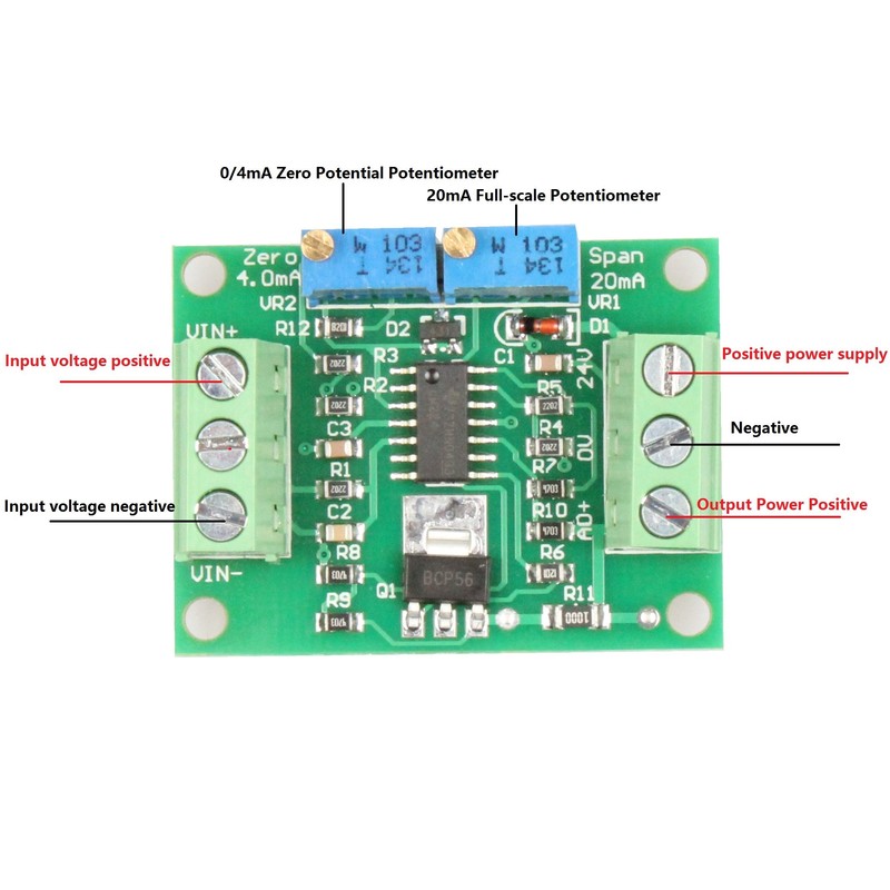 NOYITO Voltage to Current Module 0-2.5V to 4-20mA